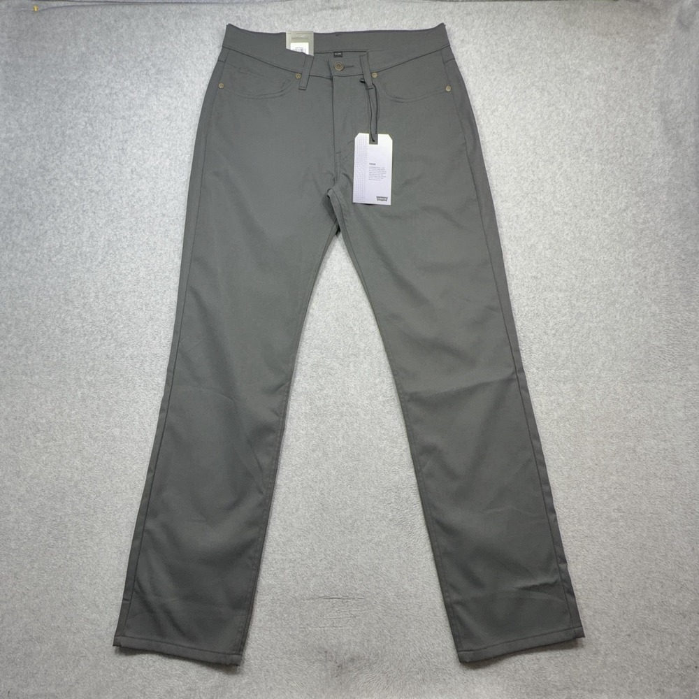 Levi's 514 Tech Pants Mens 31x32 Gray Straight High Stretch UPF 50 Outdoor
